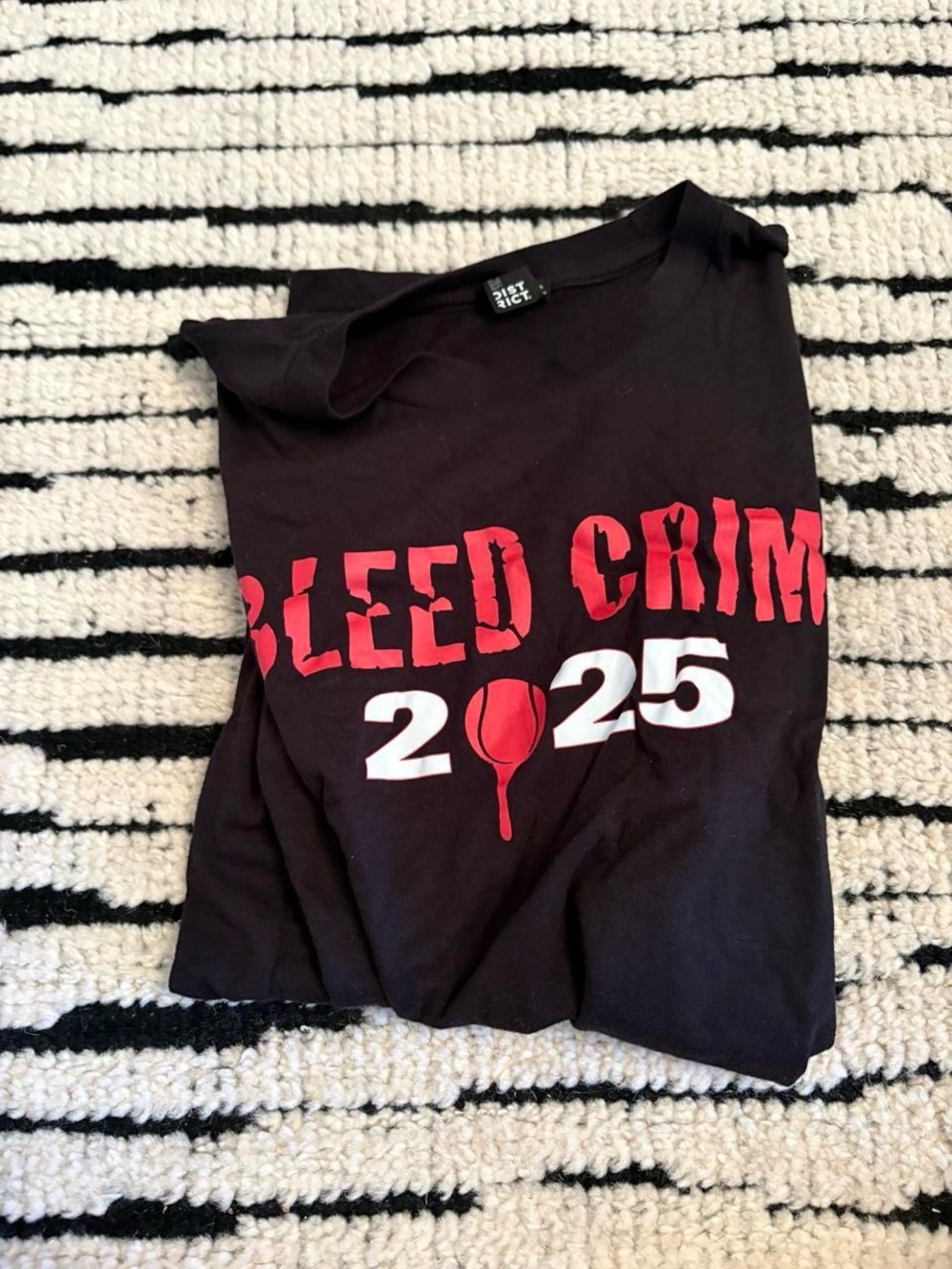 Gildan Black Short-Sleeve Tee with Red & White 2025 Graphic
